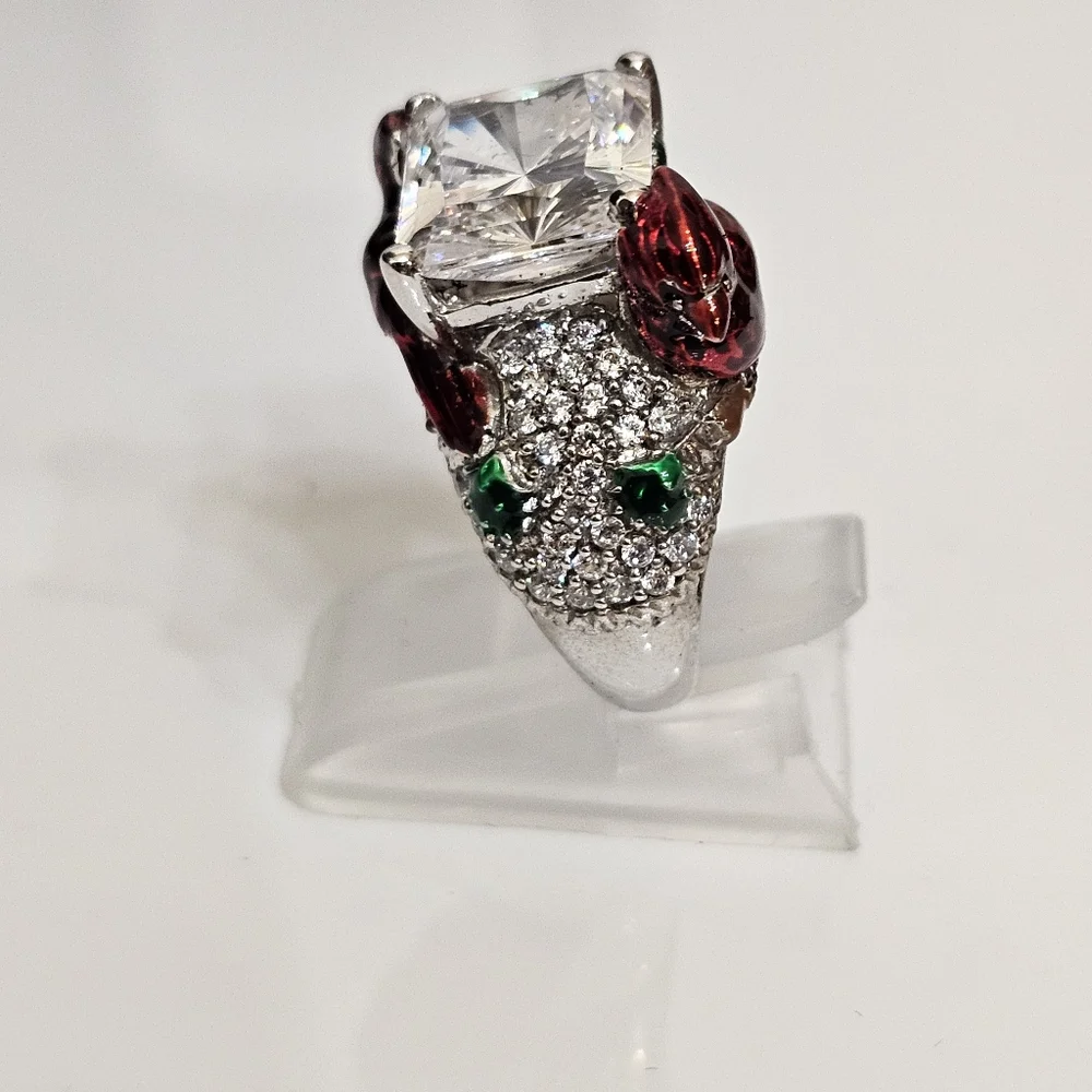 Rare VW 5 Carat Absolute Gemstone Cardinal Ring Sterling Silver Size 5! - Picture 7 of 10